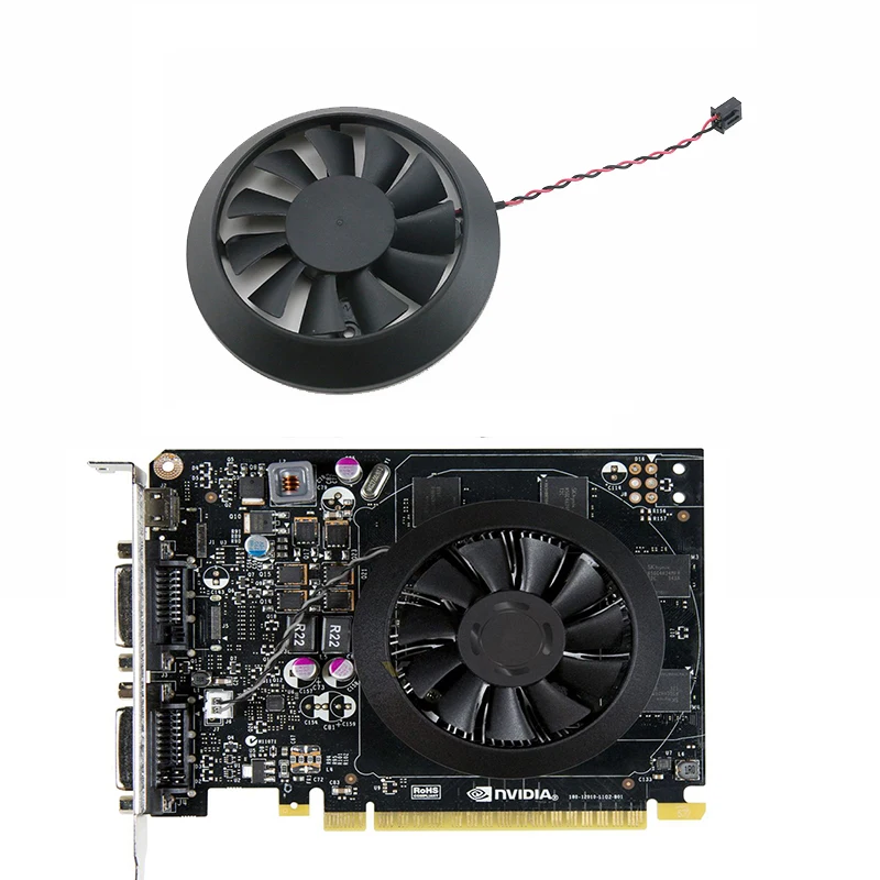 

For Public Edition Onda Lenovo GTX650 GTX750 TI DELL GT640 Cooling Fan FA06010H12LNA DC 12V 0.45Amp 2pin GPU Cooling Fan