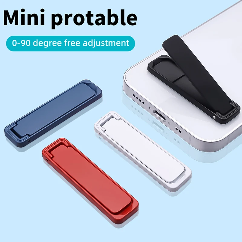 

Ultra Thin Metal Mobile Phone Holder Mini Folding Stand Alloy Invisible Portable Phone Kickstand Bracket Desktop Phone Holder