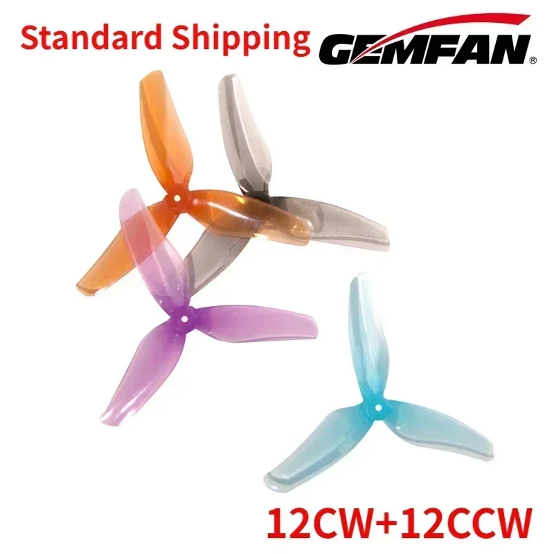12 пар (12CW + 12CCW) Gemfan Hurricane 2009 51 мм 3-лопастный пропеллер (случайный цвет) для FPV