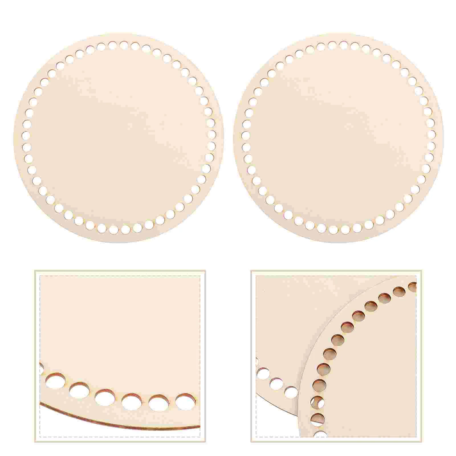 

Basket Bottom Crochet Base Woodenshaper Wood Blank Bottoms Diy Weaving Circle Supplies Purse Knitting Round Unfinished Material