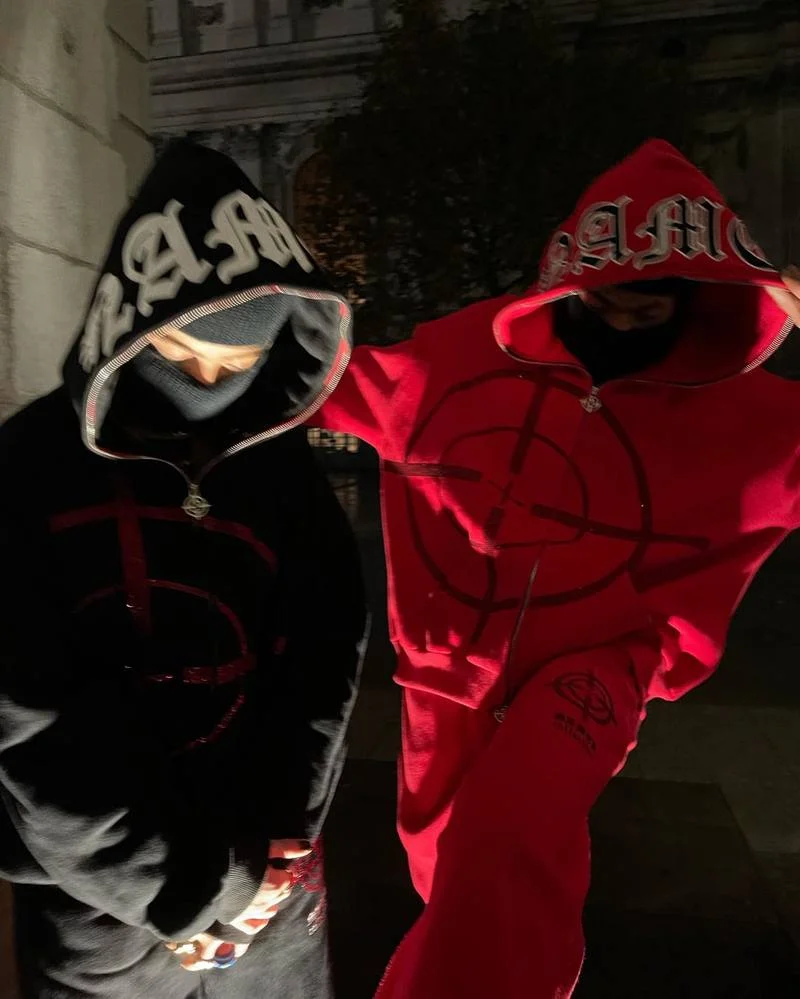 

2022 Winter Women's High Street Dark Hot Diamond Zipper Hoodie Casual Sweatshirt Y2k Goth punk Harajuku Hip Hop Hoodie