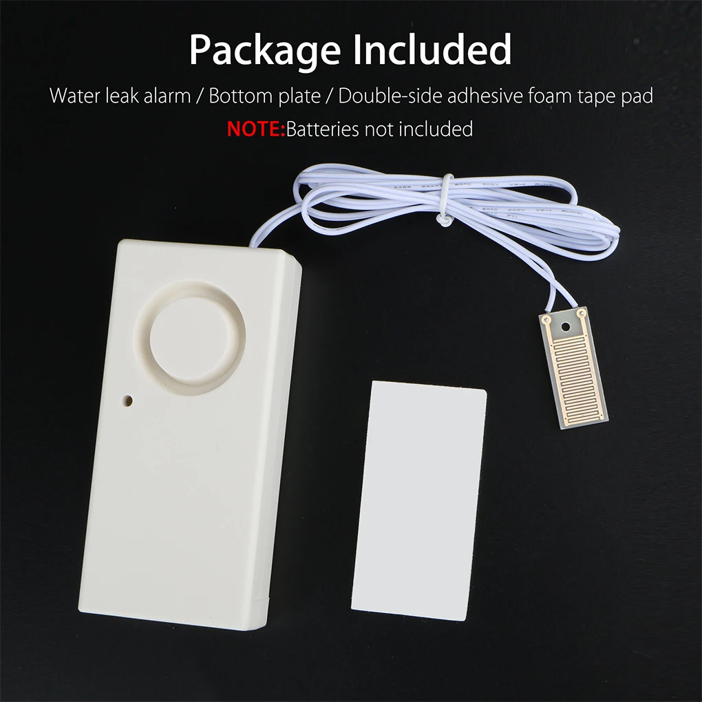

Flood Alarm Water Sensor Overflow Leakage Plastic Detector Reusable