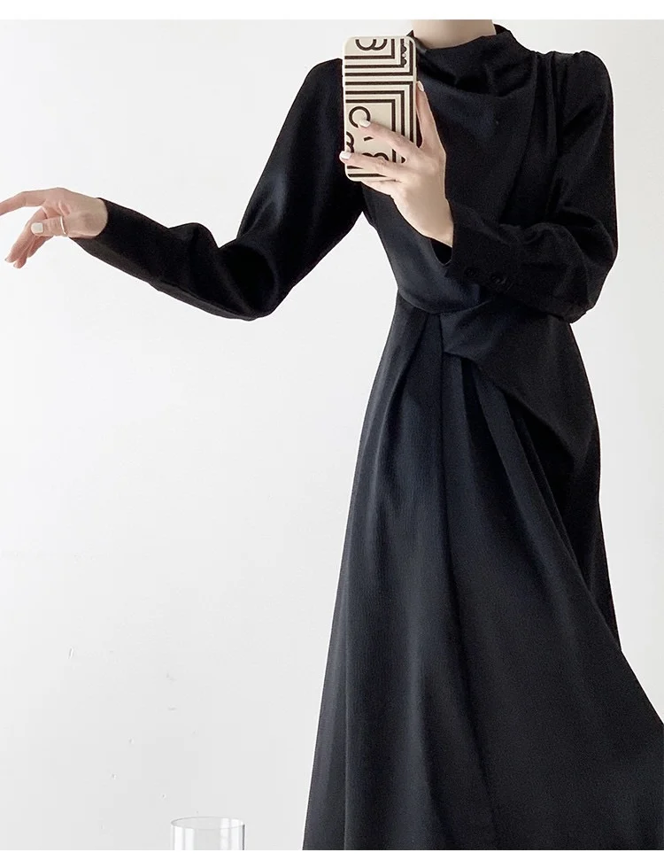 

2023 spring and summer women's clothing fashion new Solid Color Dress 0428