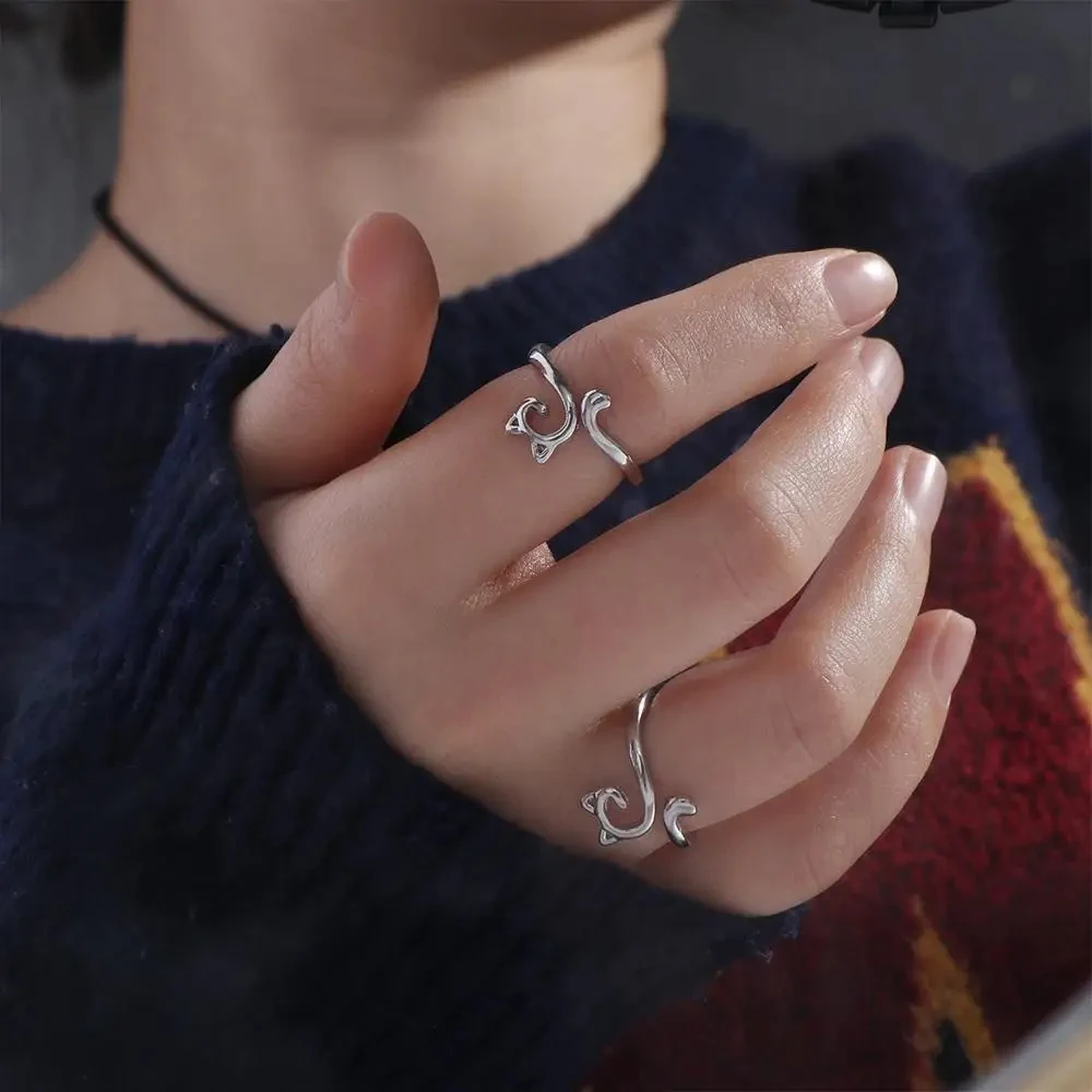 Регулируемая петля для вязания крючком кольцо с кошачьими ушками регулятор