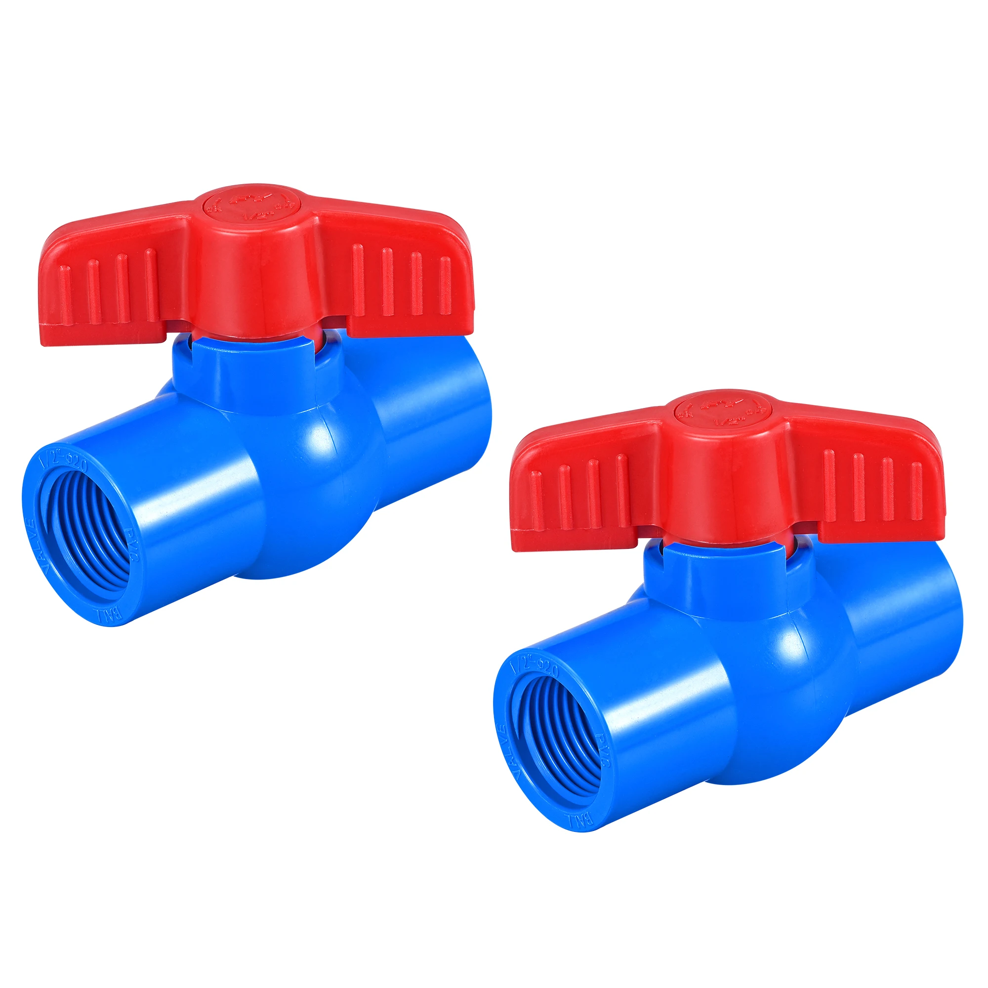 

2Pcs G1/2 Female Thread Pipe PVC Valve Connector Water Pipe Fitting Ball Valve Water Pipe Valve Garden Irrigation Fittings