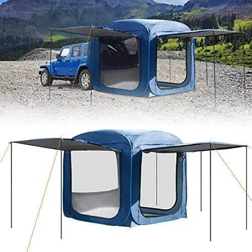 

Portable Automatic Fast Open Car Tailgate Awning Tent Rainproof SUV Car Rear Tent Camping Car Tent