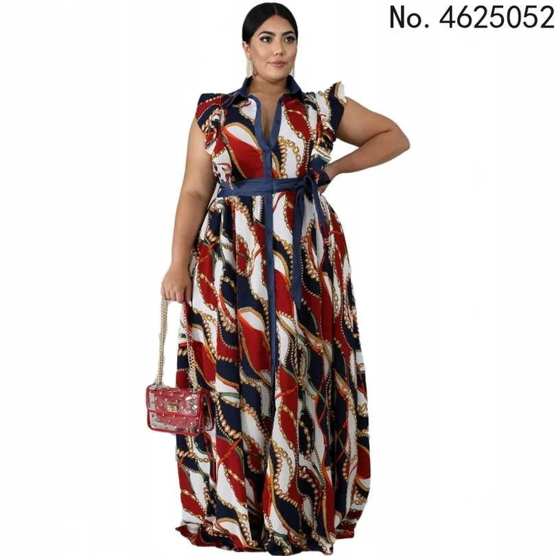 

Длинное платье в африканском стиле, без рукавов, размеры 2XL-6XL