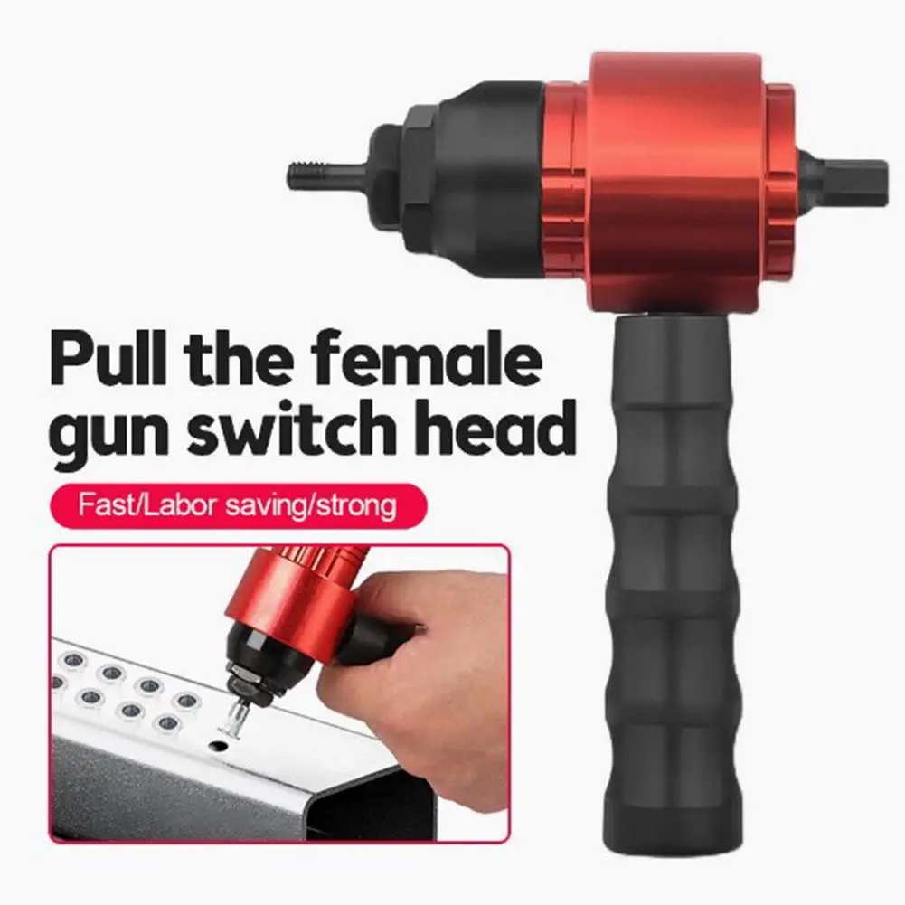 

M3-M8 Electric Rivet Gun Rivet Nut Drill Bit Adapter Insert Screwdriver Nut Riveting Hand Tools For Electric Drill/hand Wrench