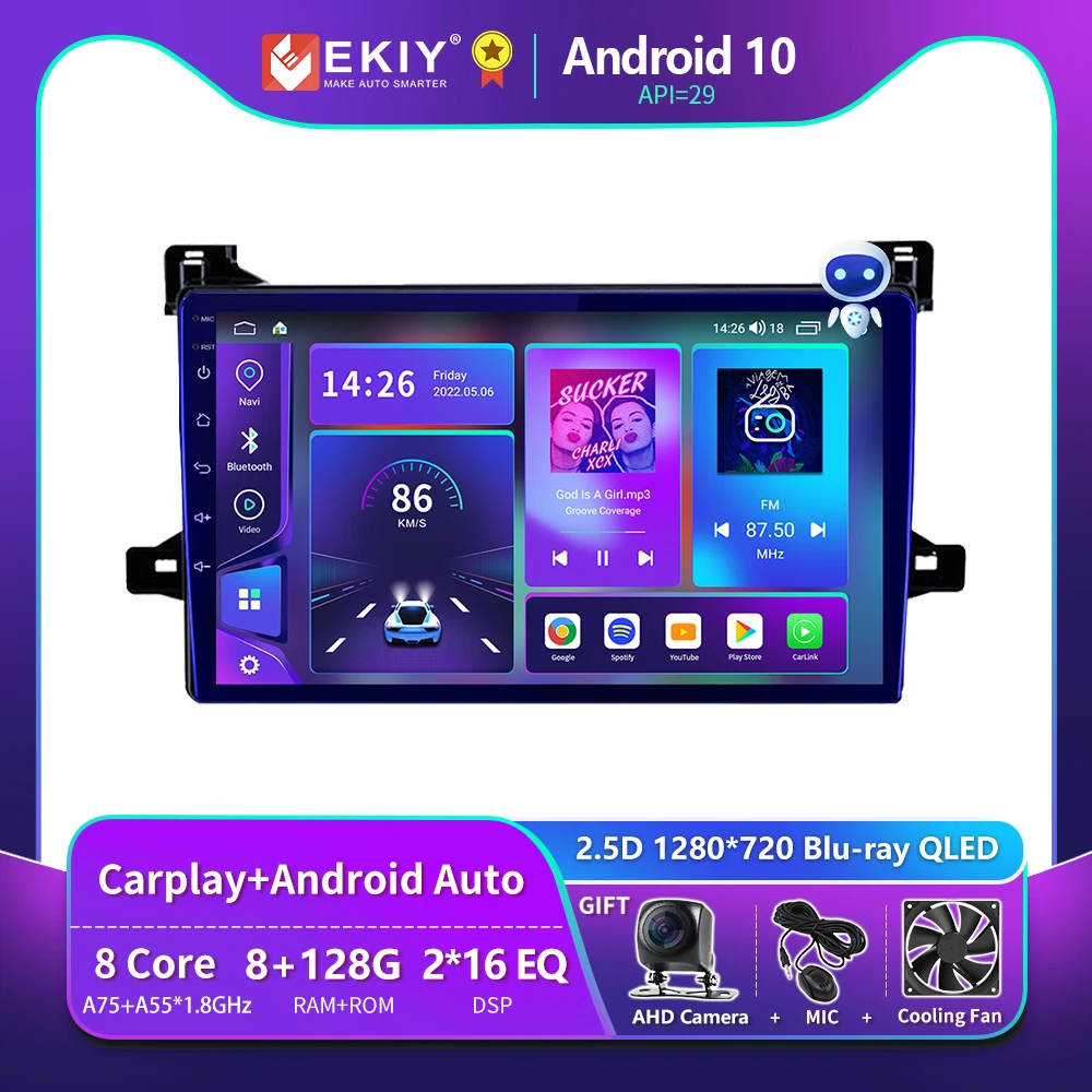 

EKIY T900 8G 128G For Toyota Prius XW50 2015 - 2020 Car Radio Multimedia Video Player Navigation GPS Android Auto Carplay 2 Din