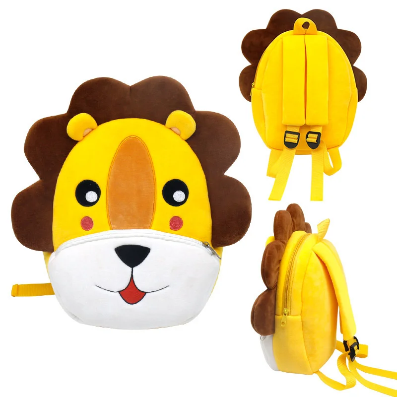 

Zoo Series Cute Children's Schoolbag Plush Backpack Kindergarten Early Education Garden Bag Mini Bags