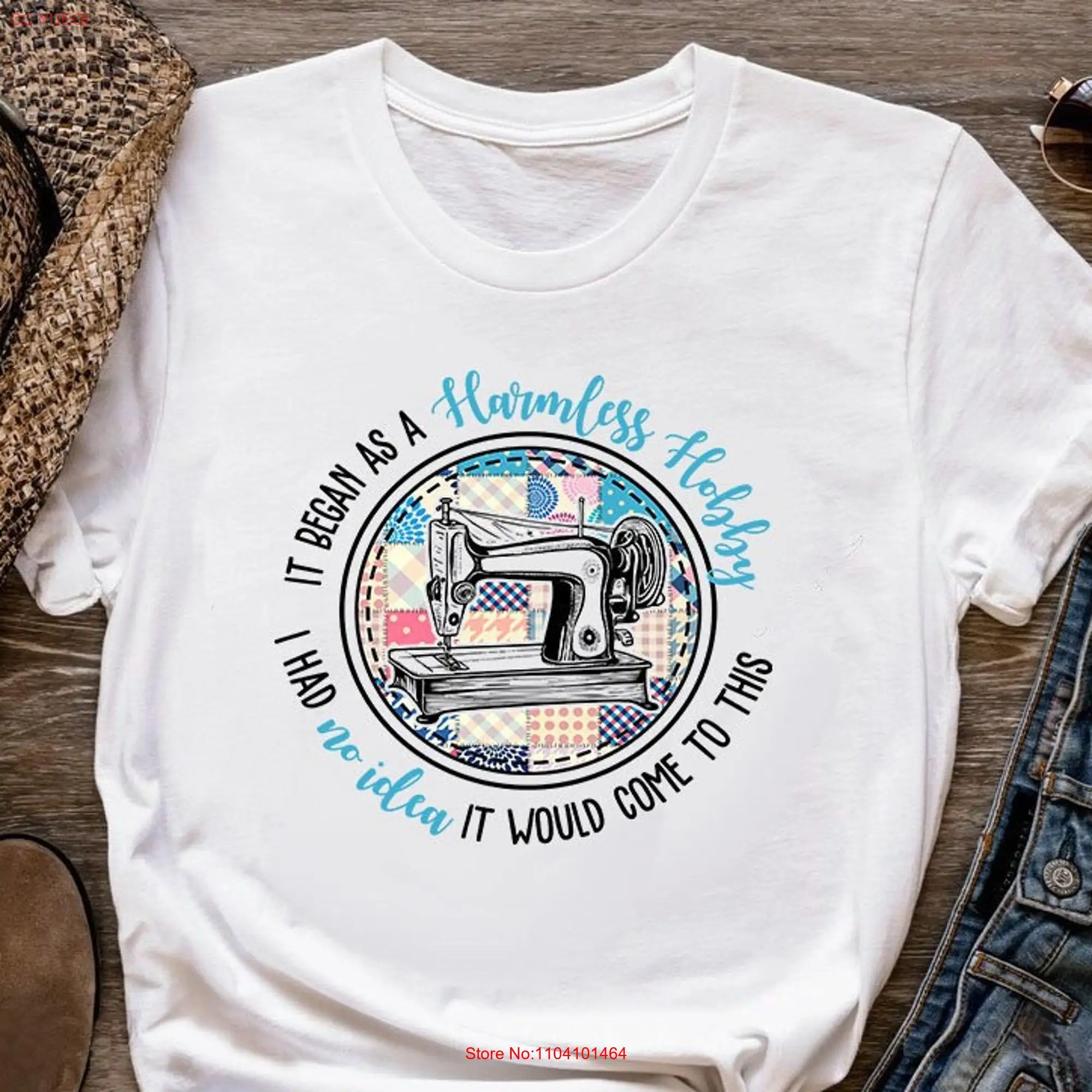 Швейная футболка началась как безвредное хобби любовь s для ее женщин шить SW252WM01