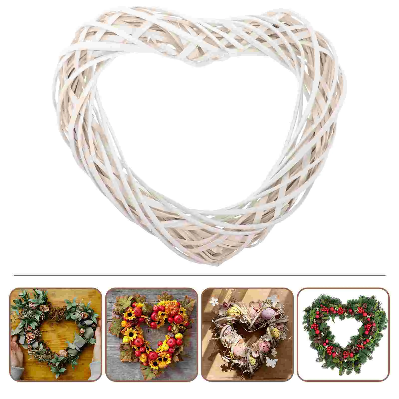 

Heart Rattan Wreath Holiday Wreath Frame Rattan Crafts Wreath Making Frame