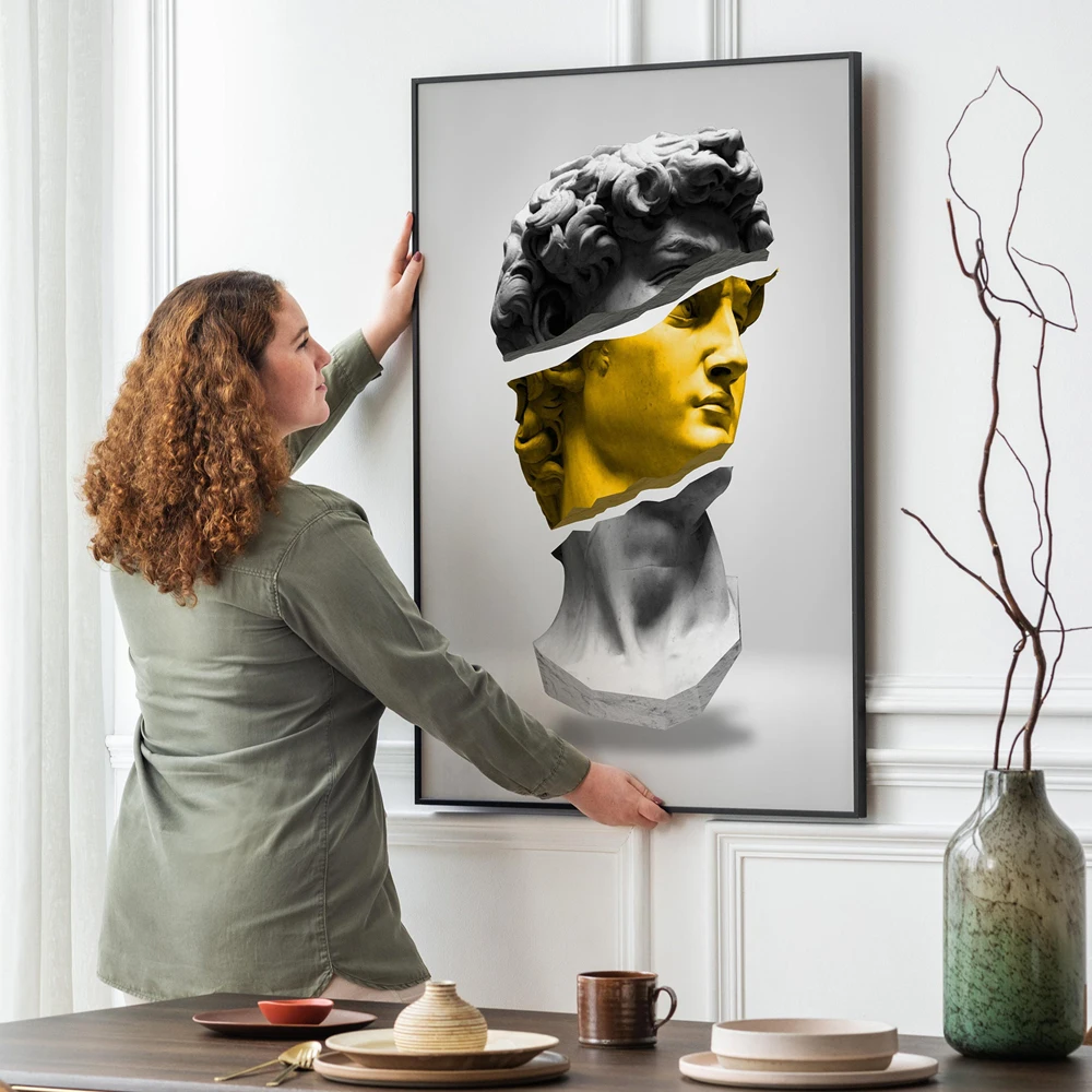 Постер с статуей Давида классические художественные картины домашний декор для