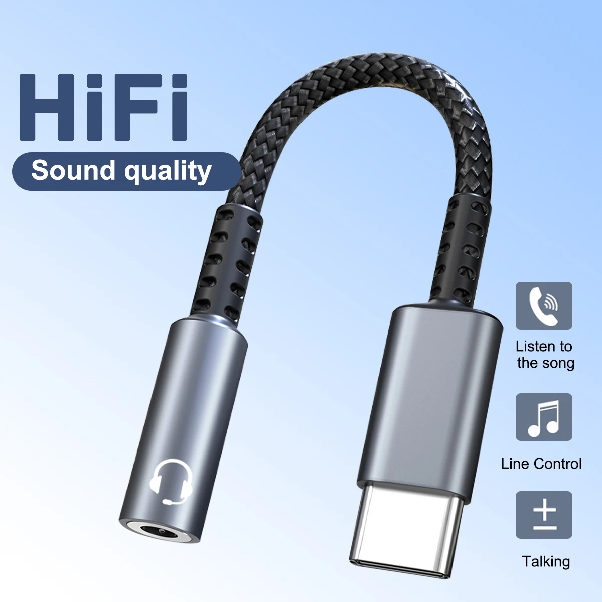 

Type C to 3.5mm Earphone Jack AUX USB C Cable Headphones Adapter 3.5mm Jack Audio cable For Huawei P20 Samsung S20