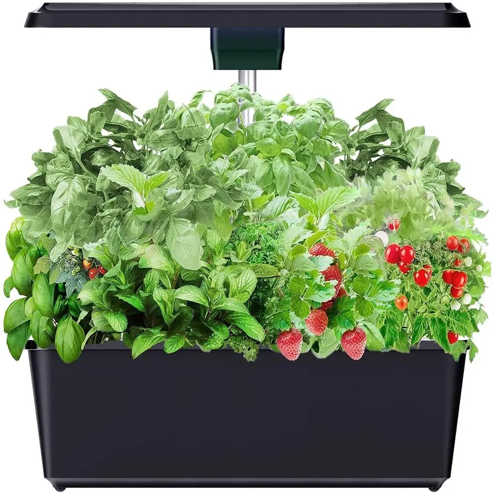 Hydroponic Grow System Plant Pot Growing Set With 2 Modes 100 Led Grow Lights Water Shortage Alarm For Home Kitchen, Automatic