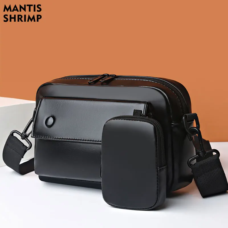 

Women Bag Fashion Shoulder Bags for Women Black PU Leather Crossbody Handbags with Key Bag 2022 Female New Design Messenger Bag