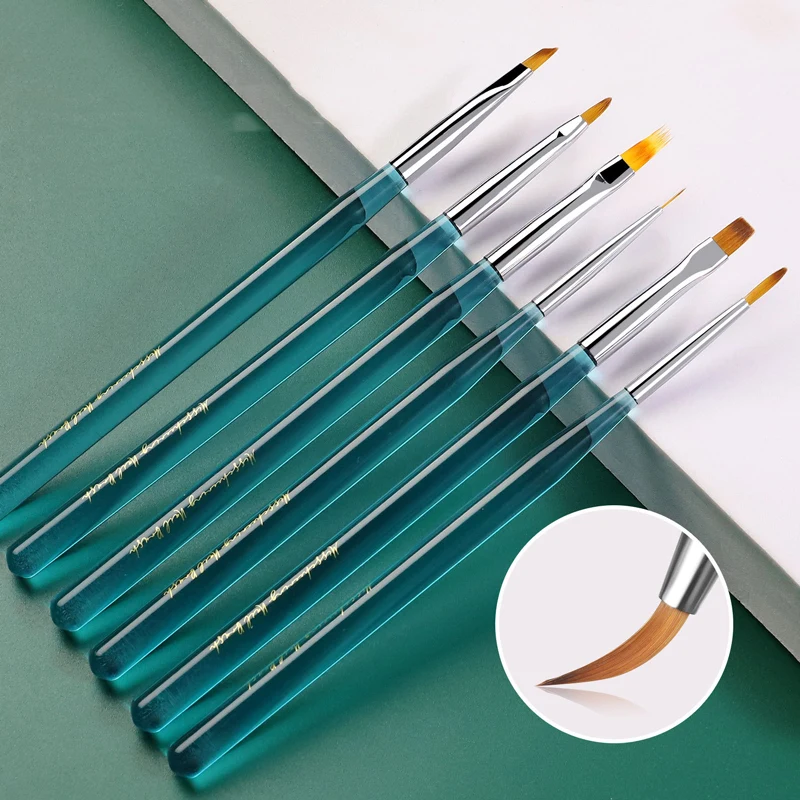 

Nail Art Tools Transparent Ocean Blue Rod Pull Line Pen Hook Pen Crystal Pen Nail Supplies For Professionals