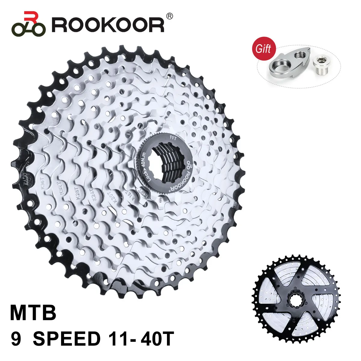 

Rookoor 9 Speed Bicycle Cassette Freewheel MTB Bike Velocidade 11-40T Sprocket Bike Accessories for SHIMANO SRAM Cycling Parts