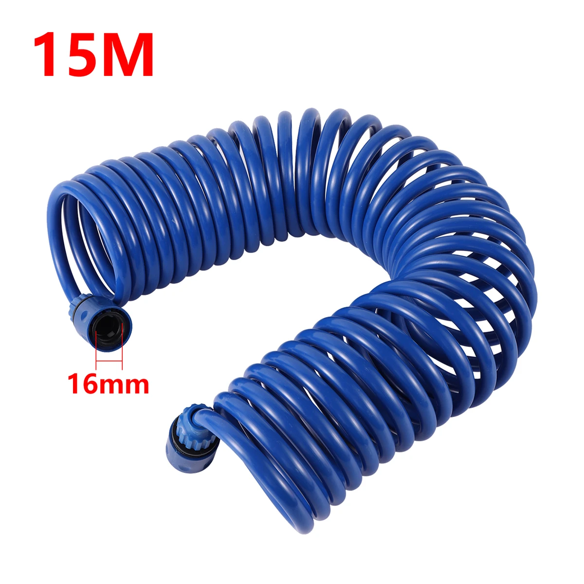 

Синяя пружинная трубка с шарниром, пневматический воздушный насос, спиральный воздушный компрессор, садовый шланг для мытья автомобиля, трахеальный канал высокого давления 10/15 мм
