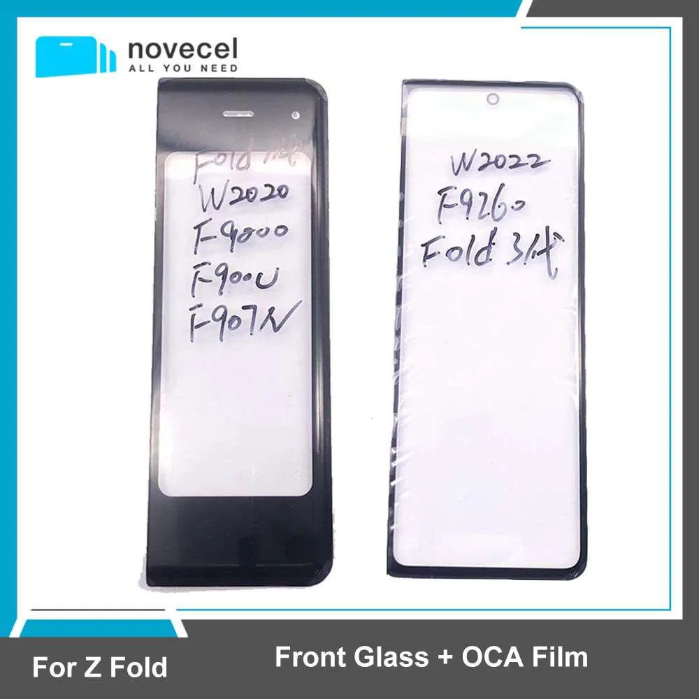 NOVECEL 5 шт. передний внешний экран с OCA клеем для Samsung Galaxy Z Fold 2 3 4 W21 W22 F9160 F926 F936