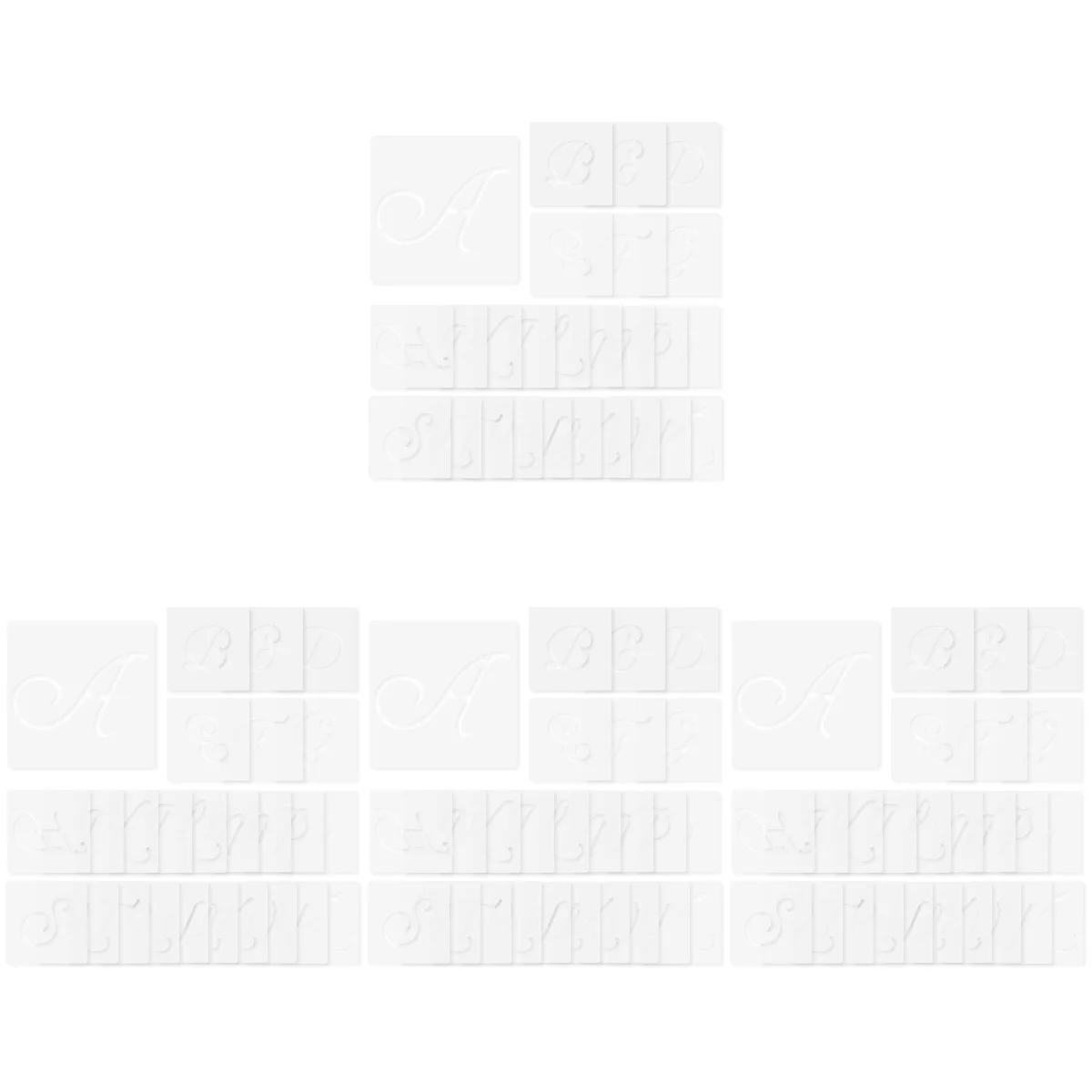 

104 Sheets DIY Household Washable Stencils Spray Stencils Letter Stencils Printing Stencils for Decor Home