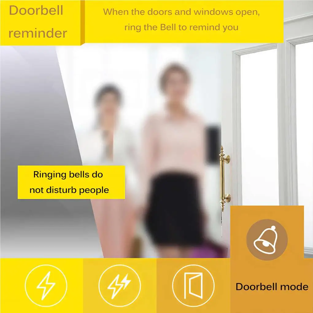 

Door Anti-theft Alarm Multifunctional Doorbell Close Reminder Home