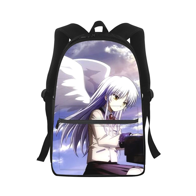 Angel Beats Tachibana Kanade Men Women Backpack 3D Print Fashion Student School Bag Laptop Backpack Kids Travel Shoulder Bag