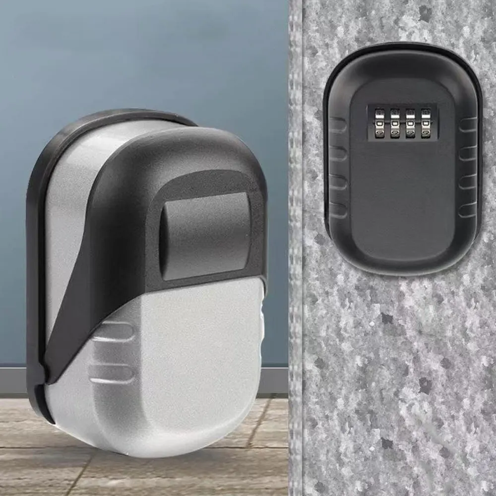 

Настенный замок для ключей, Сейф из алюминиевого сплава с 4 цифрами, для помещений и улицы