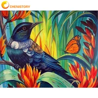 chenistory painting by numbers bird animal acrylic oil painting hand painted art gift diy drawing by numbers kits home decor