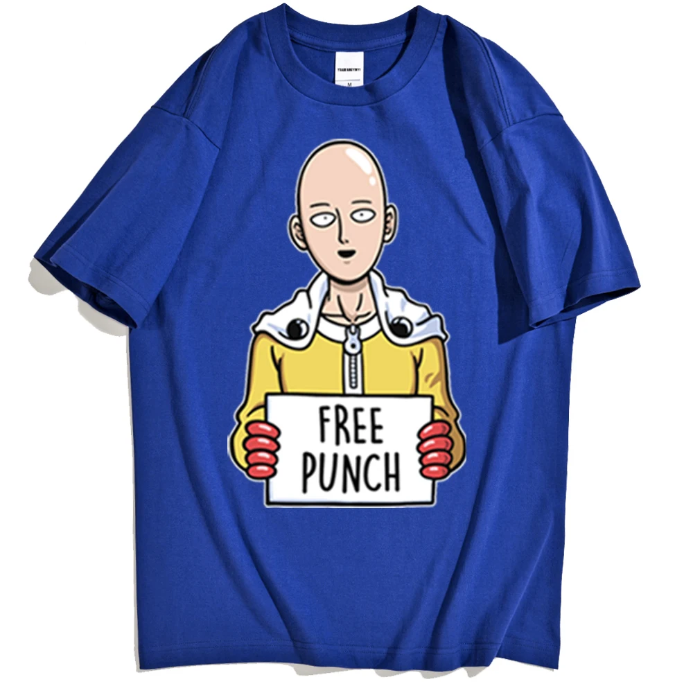 

Футболка с принтом ONE PUNCH-MAN, новые мужские рубашки с рисунком в стиле хип-хоп, Корейская мужская одежда в стиле панк, удобная уличная Мужская ...