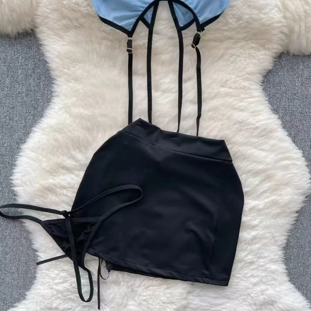 Прозрачный женский комплект одежды