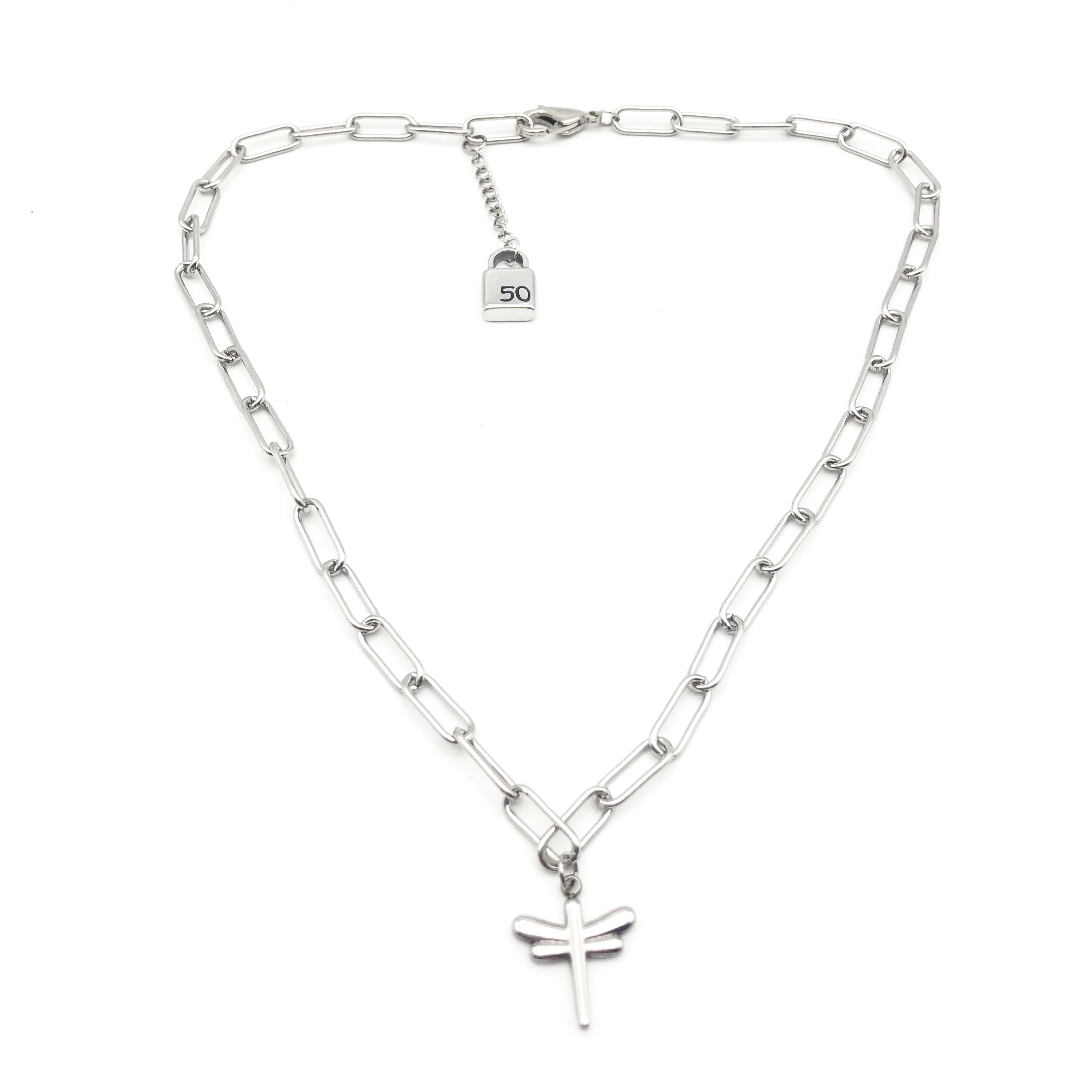 

Fashion Necklace Link Friendship Necklaces UNO Jewelry Fits European Style Gift For Women Men Fine Lock Dragonfly Pendant