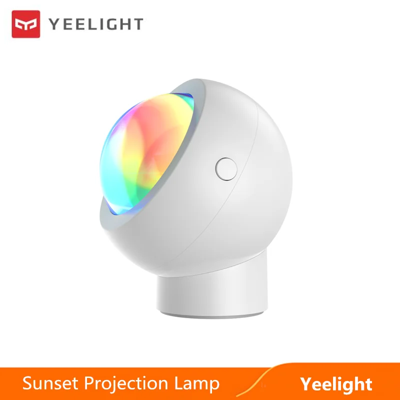 

Проектор Yee light Sunset светильник светодиодный ночсветильник, солнце, радуга, окружающая лампа с магнитным основанием, вращение на 360 °, для умно...