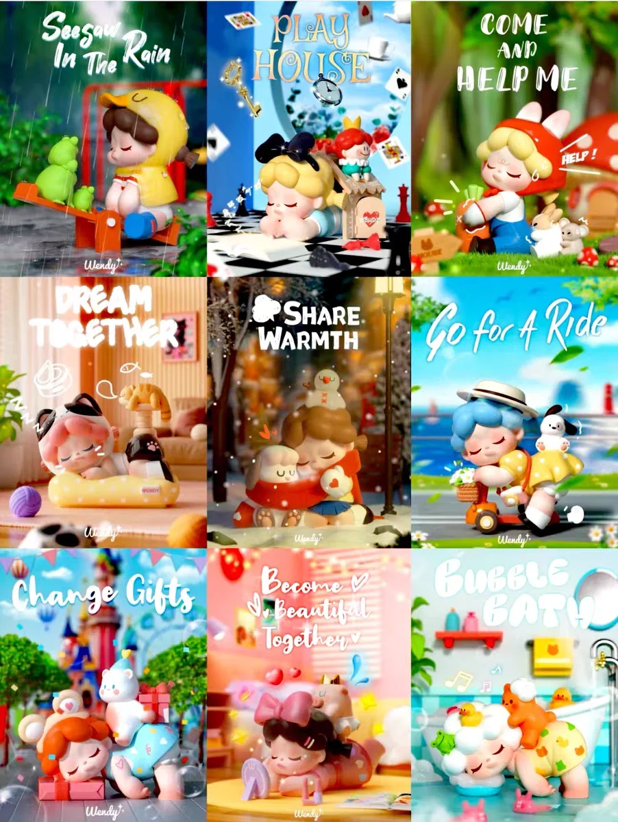 Милая аниме фигурка подарок Сюрприз оригинальная коробка Венди когда я с вами