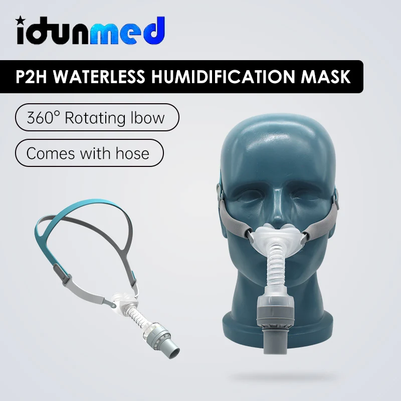 

BMC CPAP Mask Waterless Humidification With 3 Size Cushions For Medical Air Breathing Machine Sleep Apnea Anti Snoring Traveling