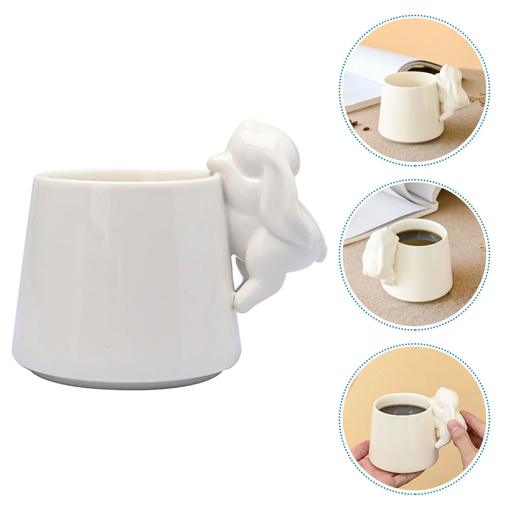 

Ceramic Cup Ceramic Mug Coffee Mug Breakfast Cup Bunny Handle Mug Office Cup
