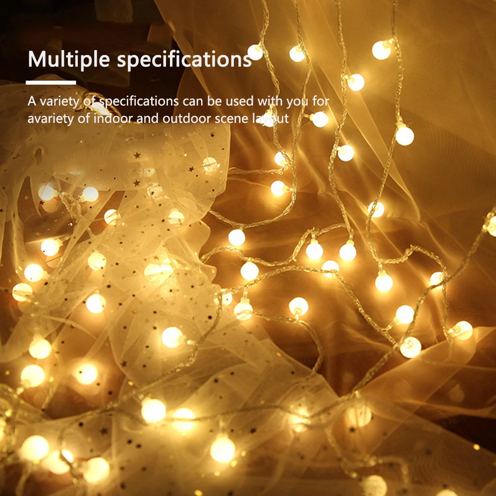 

Waterproof Solar String Lights Outdoor 80/40LED Crystal Globe Lights USB Battery Powered Patio Light for Camping Tent