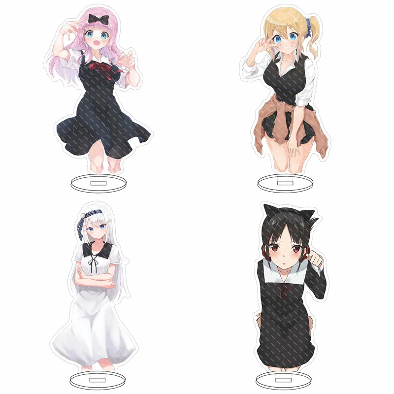 

1 шт., новинка, аниме Кагуя-sama: Love Is War акриловая модель на подставке Shinomiya Kaguya Fujiwara Chika, настольная экшн-фигурка, игрушки