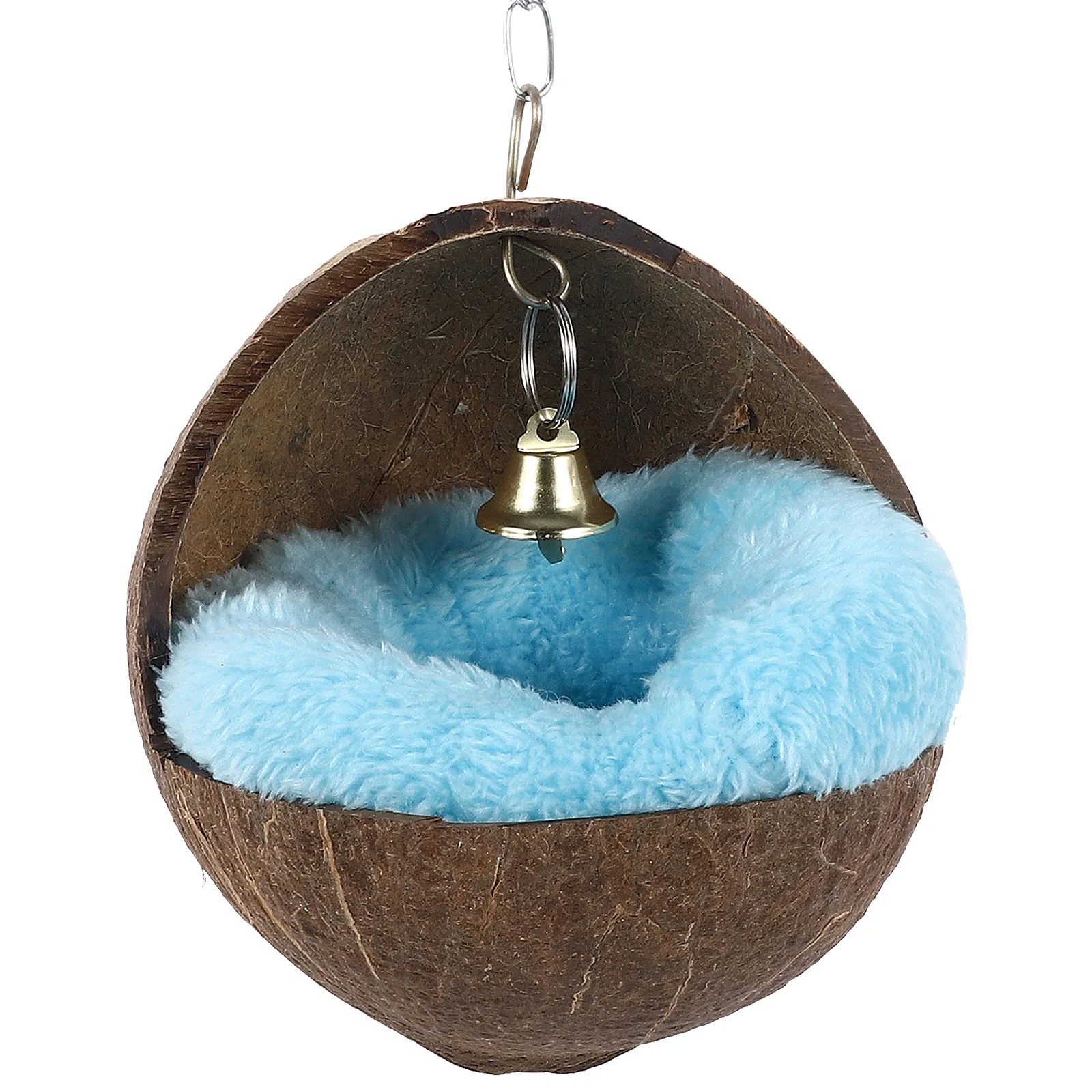 

Coconut Shell Sleeping Bed Random Color Nest Cushion for Hamster Guinea Squirrel