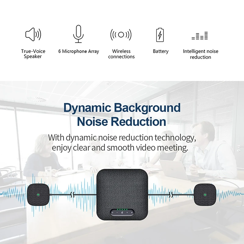 Беспроводная USB-спикерфон для видеоконференций