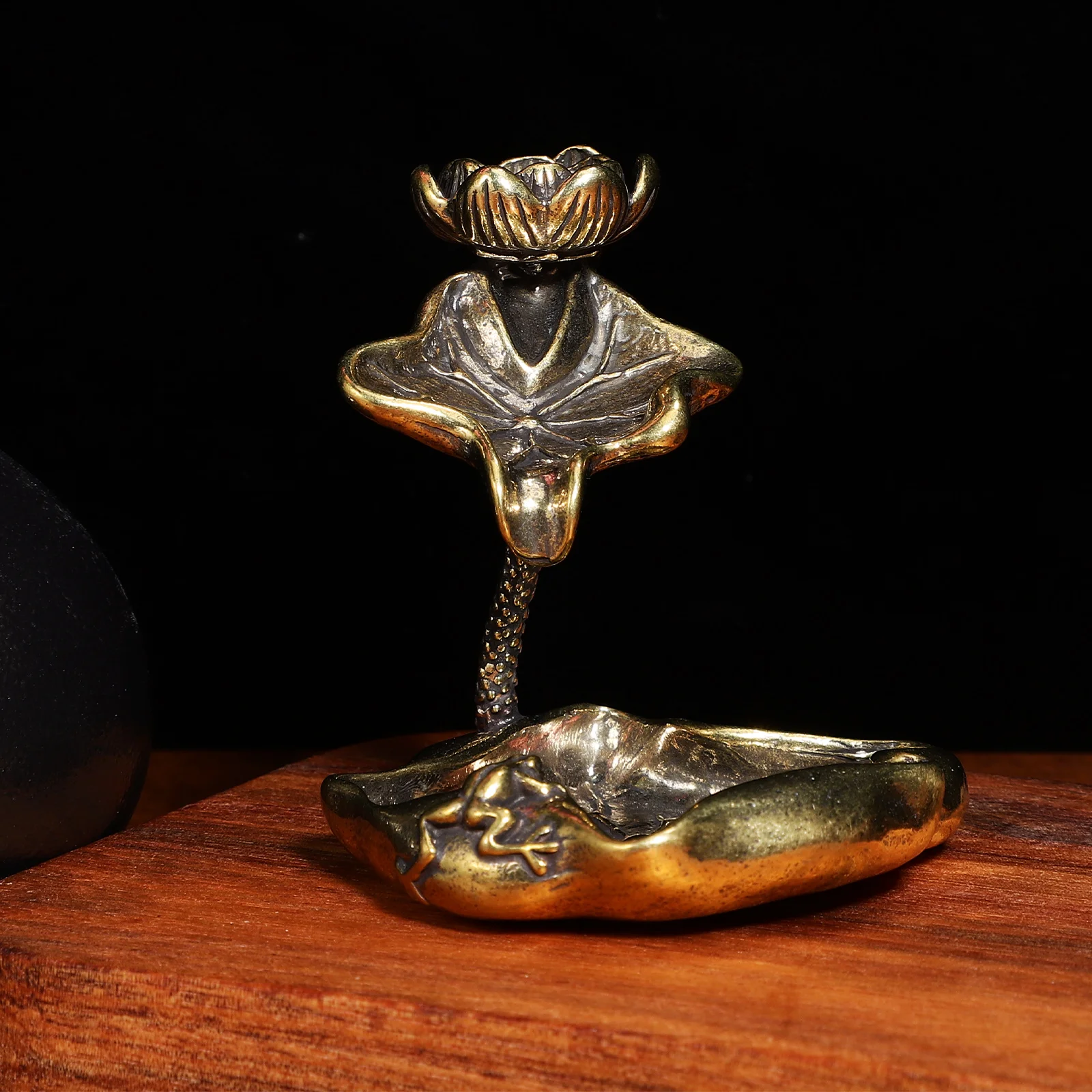 Курильница с листьями лотоса украшения для домашнего декора стола обратным