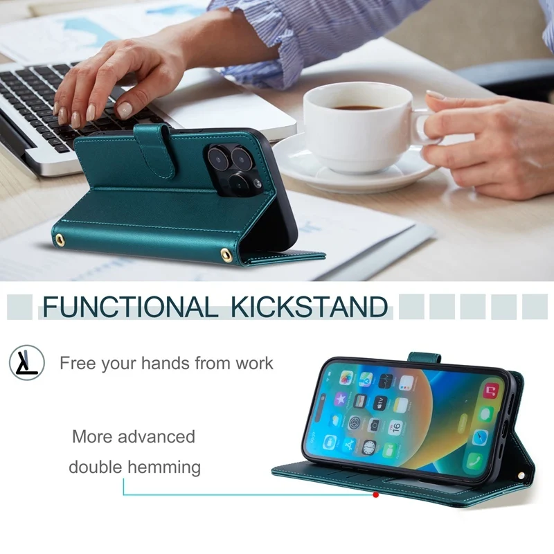 Кожаный чехол Skin Feel для Samsung Galaxy A16 A15 A14 A13 A12 A11 A10S A10 A06 A05S A05 A04E A03 F04 F54 F62 4G 5G Book Cover