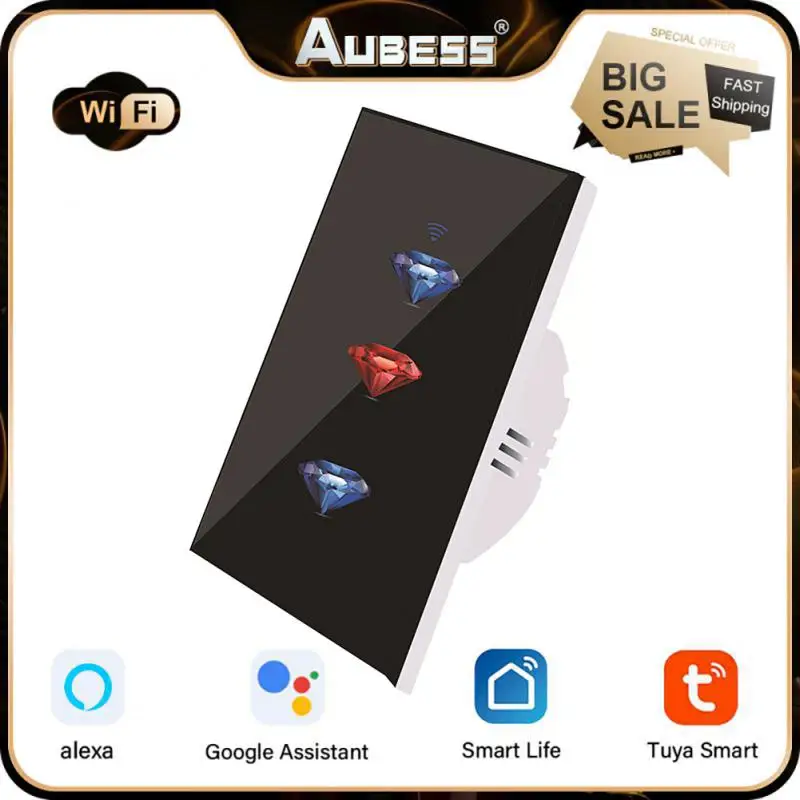 

Panel Switch Work With Alexa Google Home Remote Control Multi-mode Wireless 220-240v Smart Home Wifi Touch Switch Smart Switch