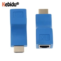 1 pair rj45 4k hdmi compatible extender extension up to 30m over cat5e cat6 network ethernet lan for hdtv hdpc dvd ps3 stb