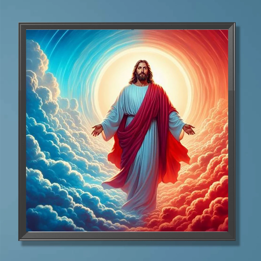 5D DIY Полный круглый дрель Алмазная картина Иисус Набор Домашний декор