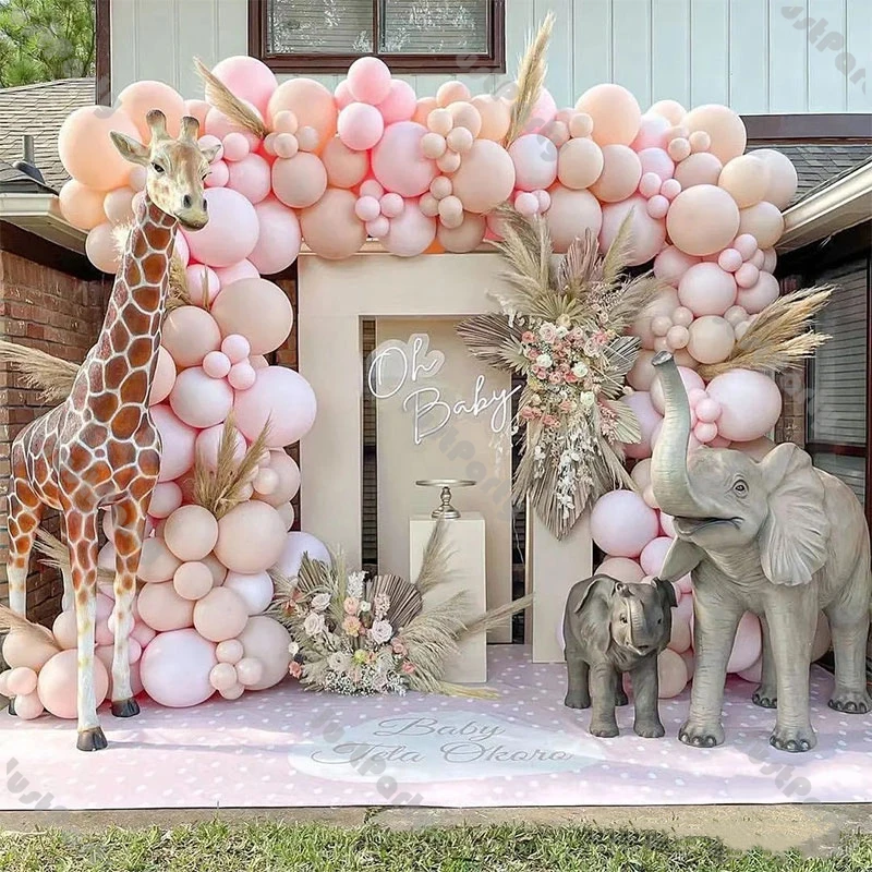 

Macaron Peach Balloons Garland Kit Baby Shower Decoration Pink Birthday Balloon Arch Set DIY Wedding Valentine's Day Party Decor