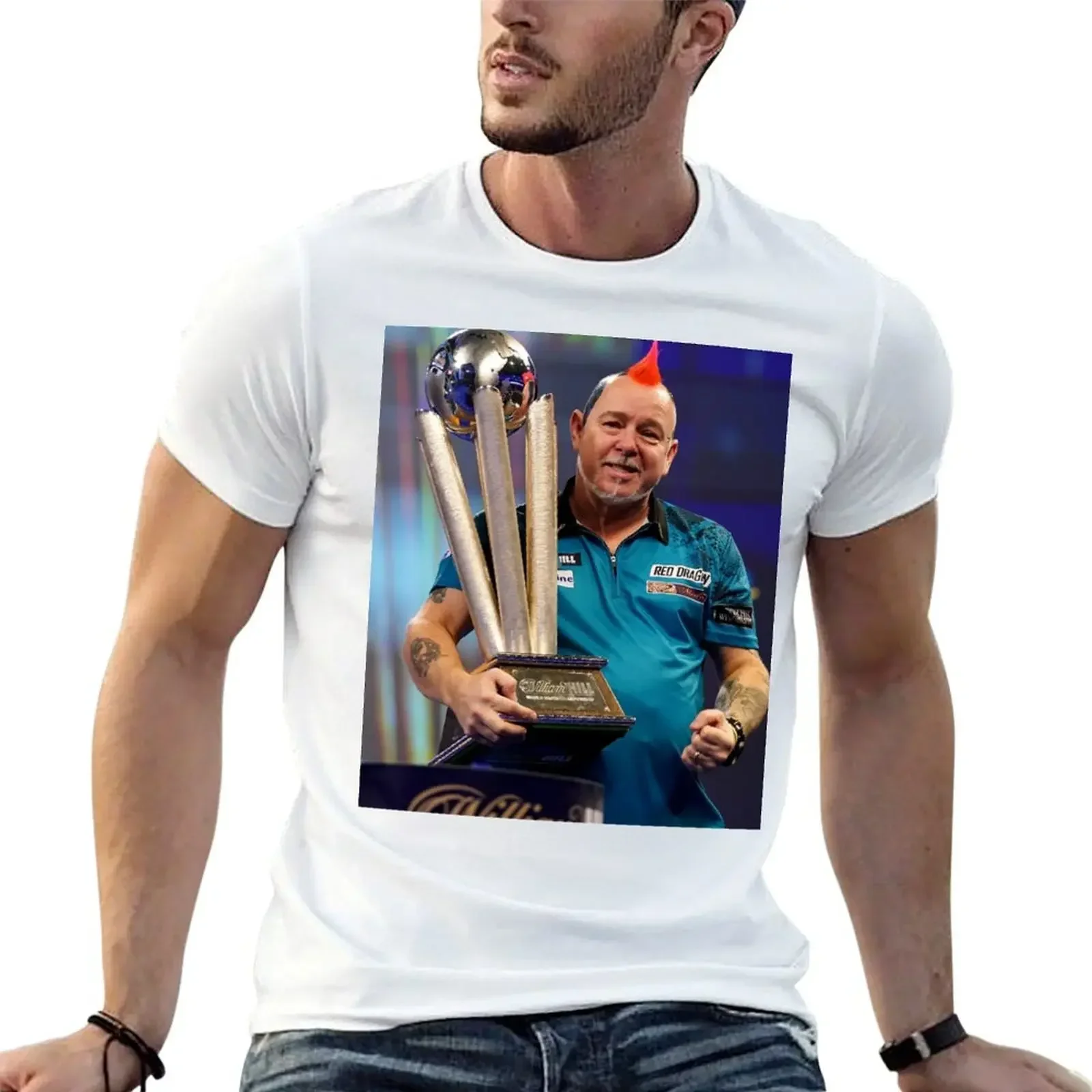 Футболка Best Man Ever The King Peter Wright Dart Champion World топы футболки с рисунком рэпера для