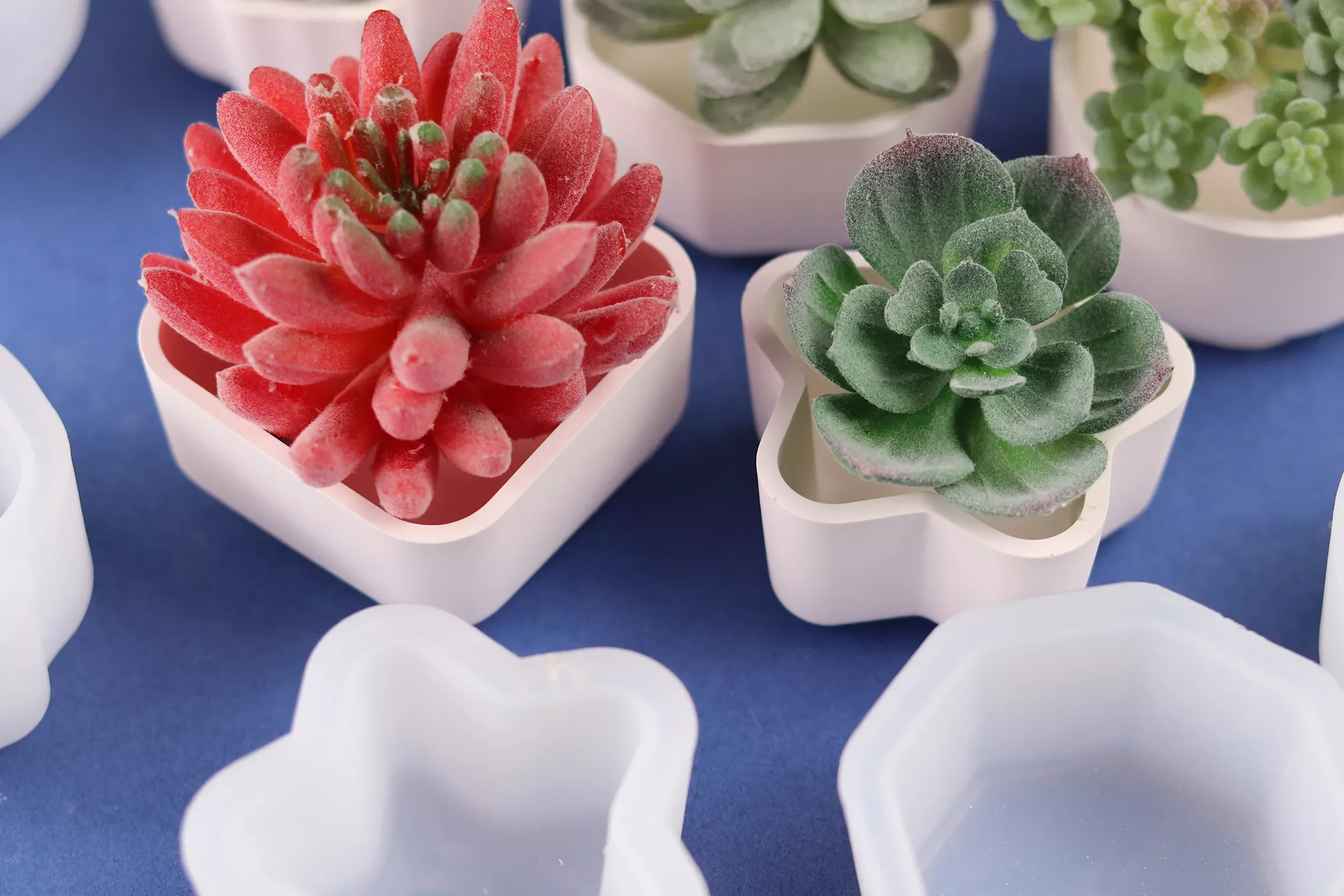 

Newest Round Concrete Planter Silicone Mold Candle Mould Diy Handmade 12Cm 9Cm Flower Pot Uv Epoxy Resin Pen Holder Mould