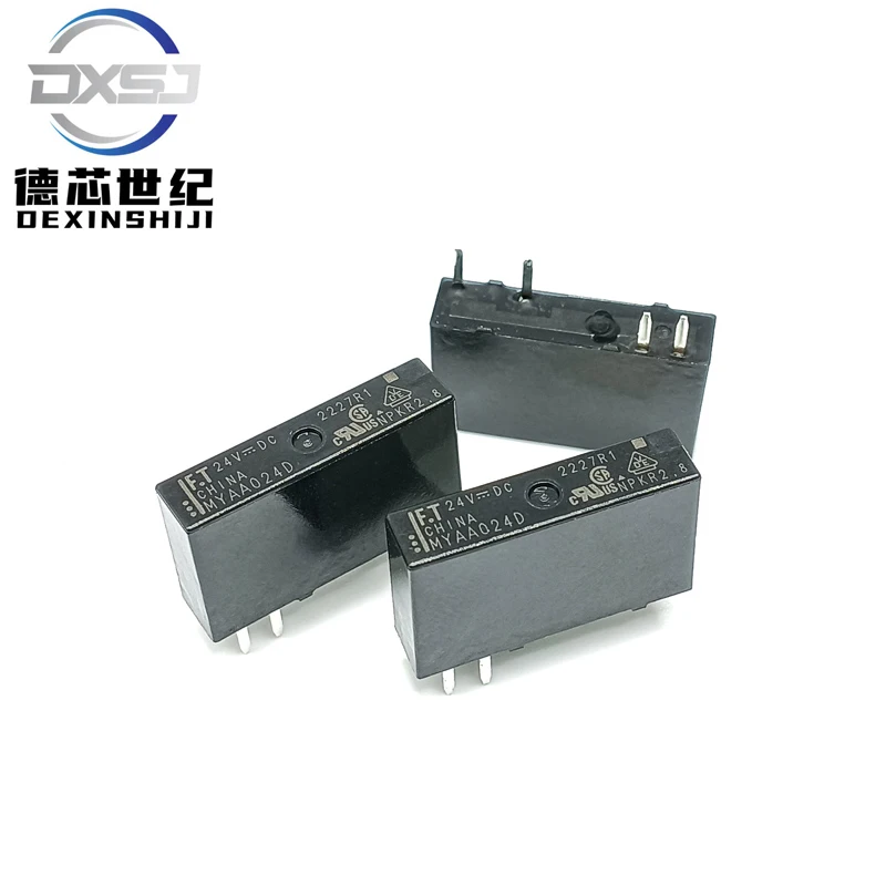 Оригинальное силовое реле Fujitsu Takamizawa MYAA024D MYAA005D Реле 24 В 4-контактное 5 А