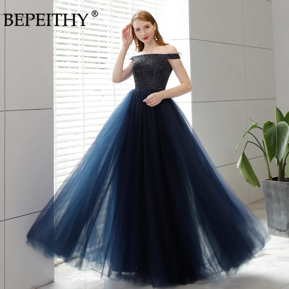 

BEPEITHY Elegant Evening Dresses For Women 2022 Boat Neck Sleeveless A Line Vintages Floor Length Party Form Gown Custom Made
